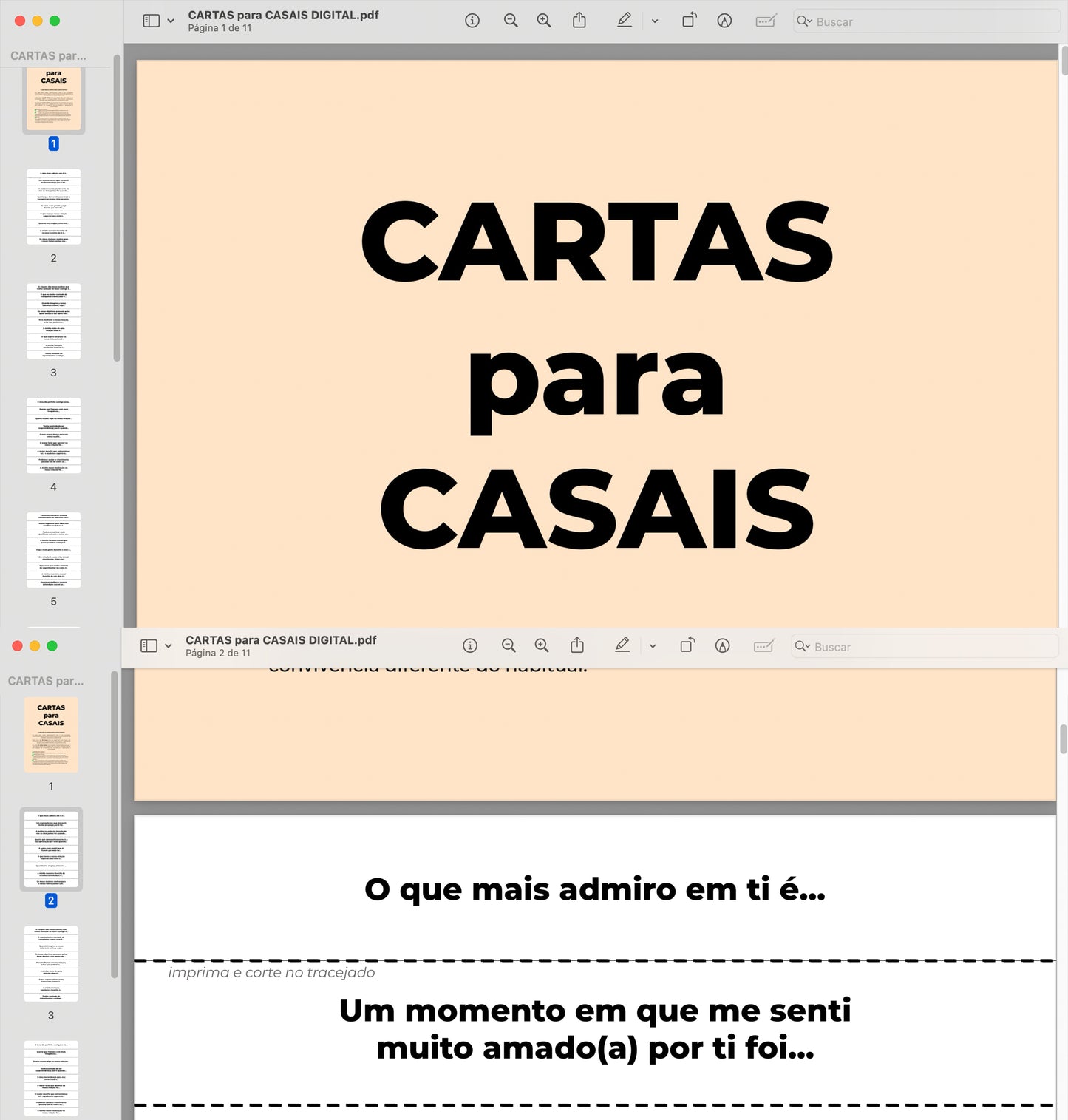 Cartas para Casais