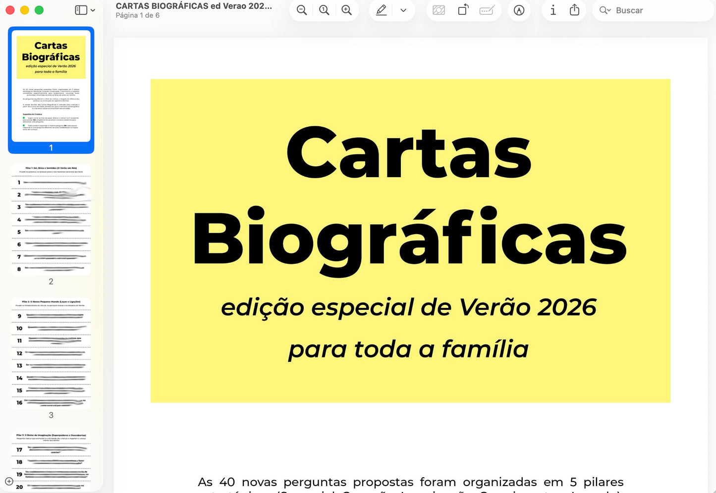 Cartas Biográficas para a Família