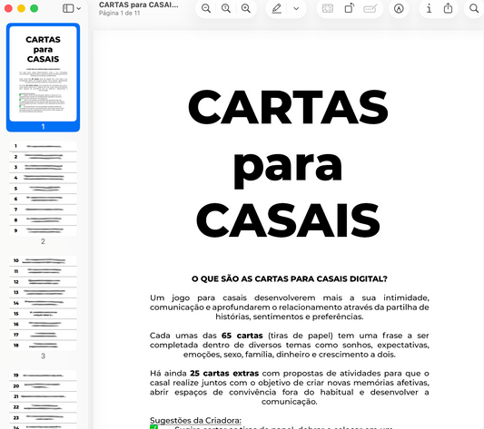 Cartas para Parejas DIGITAL