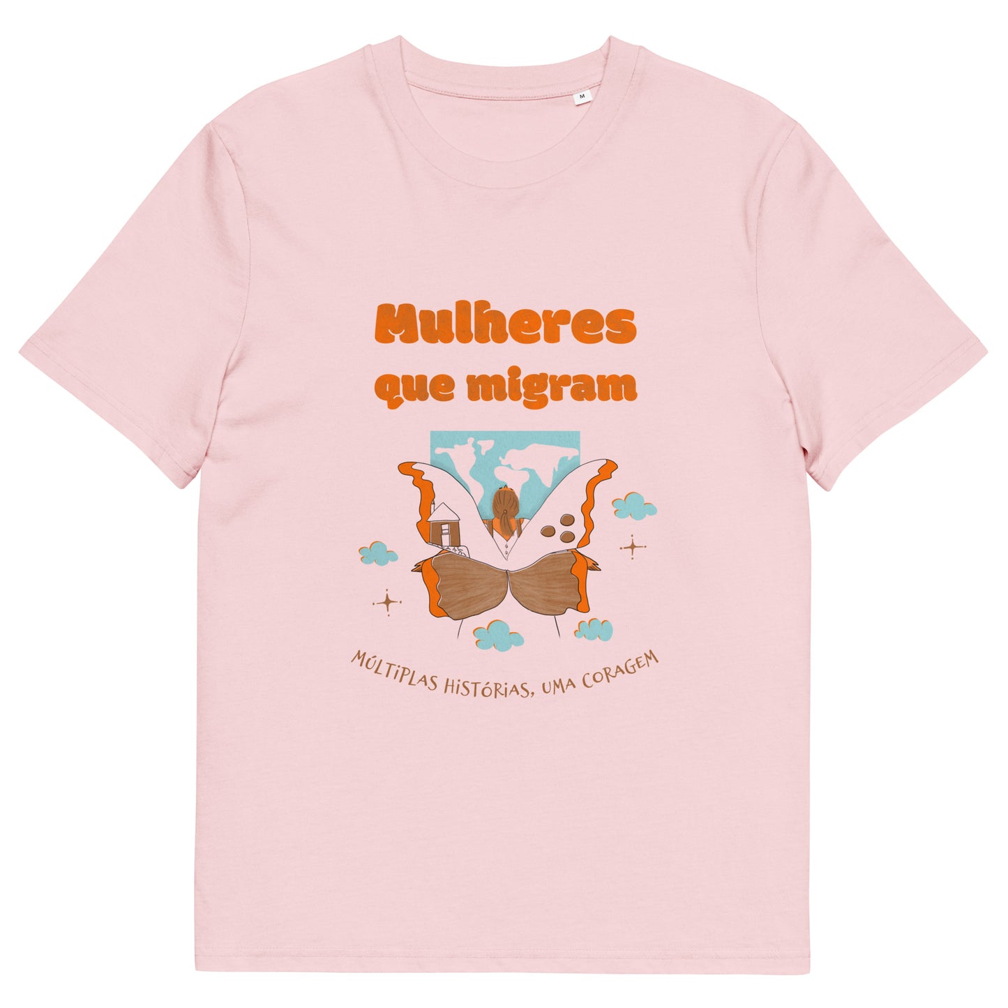 T-shirt ORGÂNICA Mulheres que Migram - Unissex