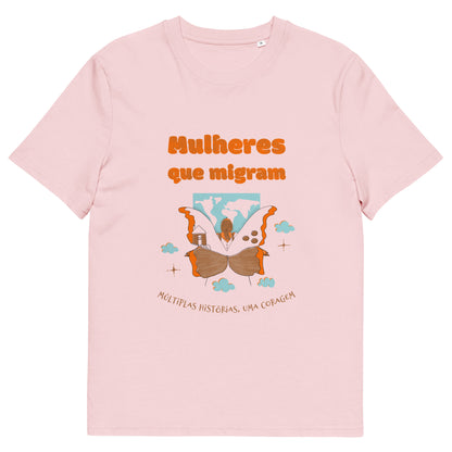 T-shirt ORGÂNICA Mulheres que Migram - Unissex