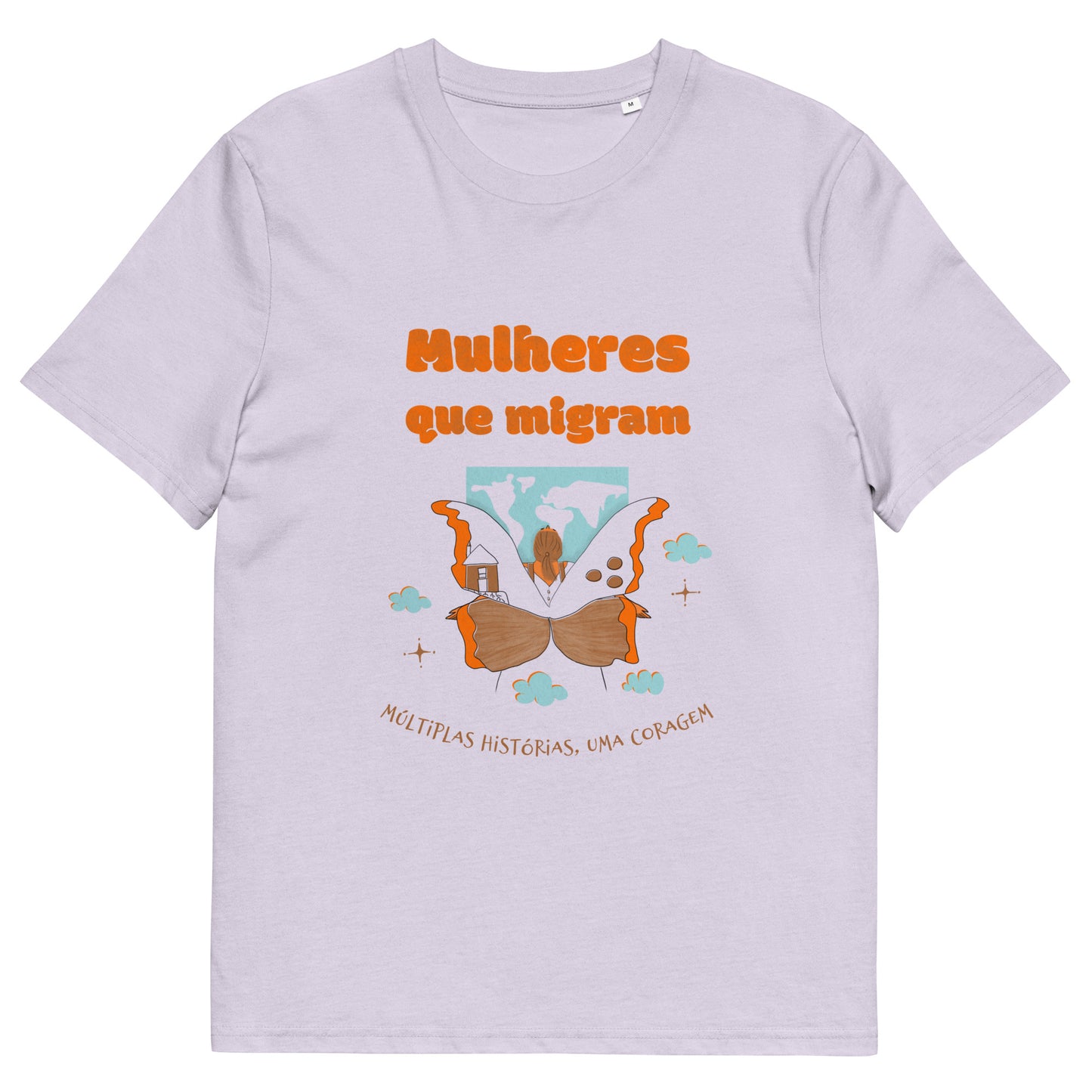 T-shirt ORGÂNICA Mulheres que Migram - Unissex