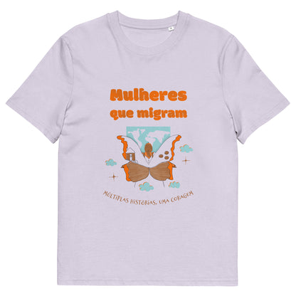 T-shirt ORGÂNICA Mulheres que Migram - Unissex