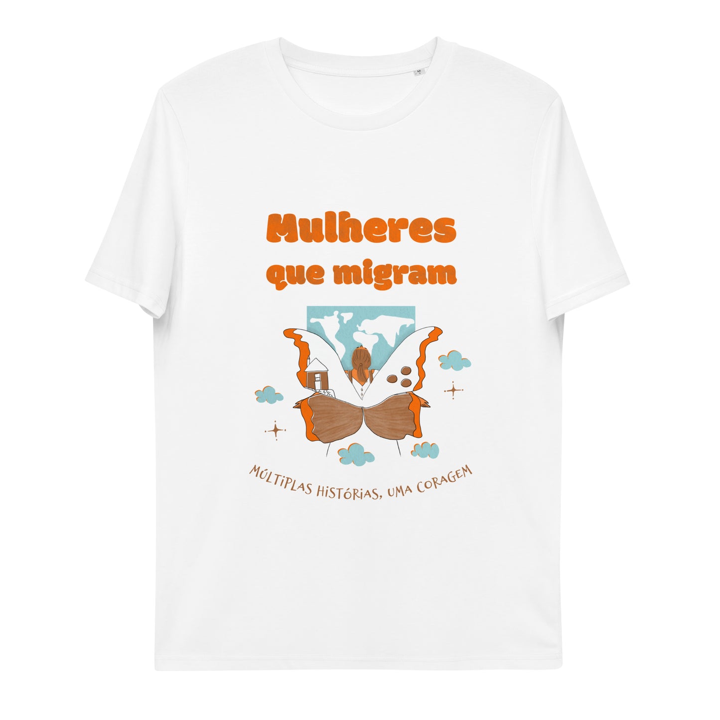 T-shirt ORGÂNICA Mulheres que Migram - Unissex