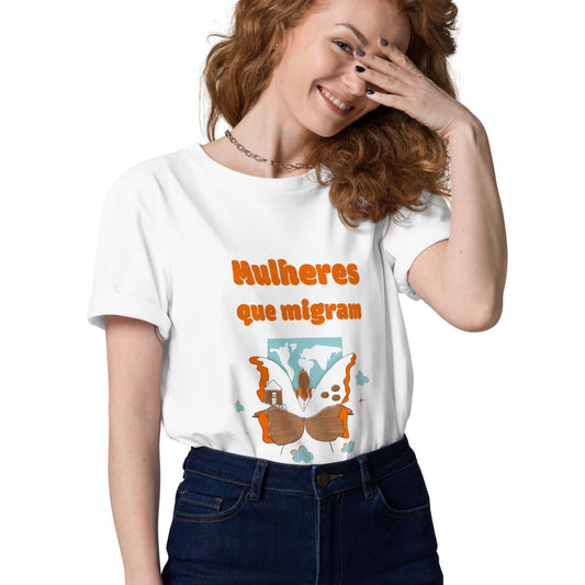 T-shirt ORGÂNICA Mulheres que Migram - Unissex